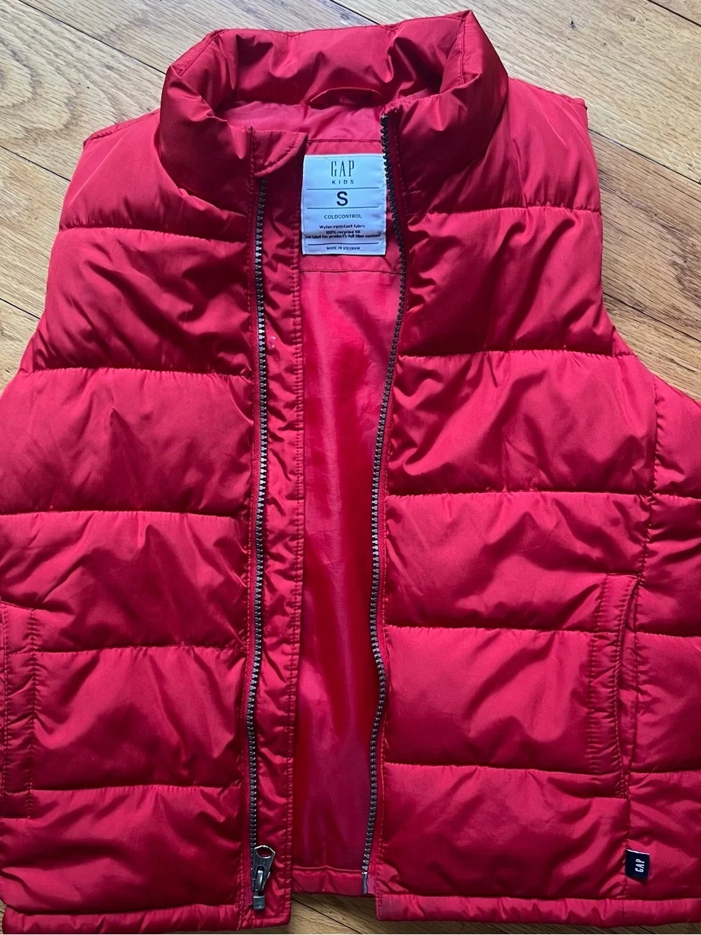GAP Red Quilted Puffer Vest for Kids